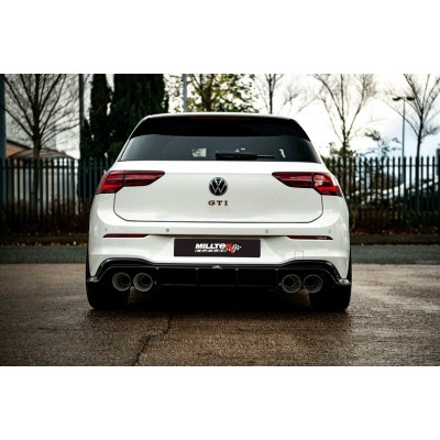 Milltek Quad-Tip Race Catback Exhaust (Loudest) MK8 GTI